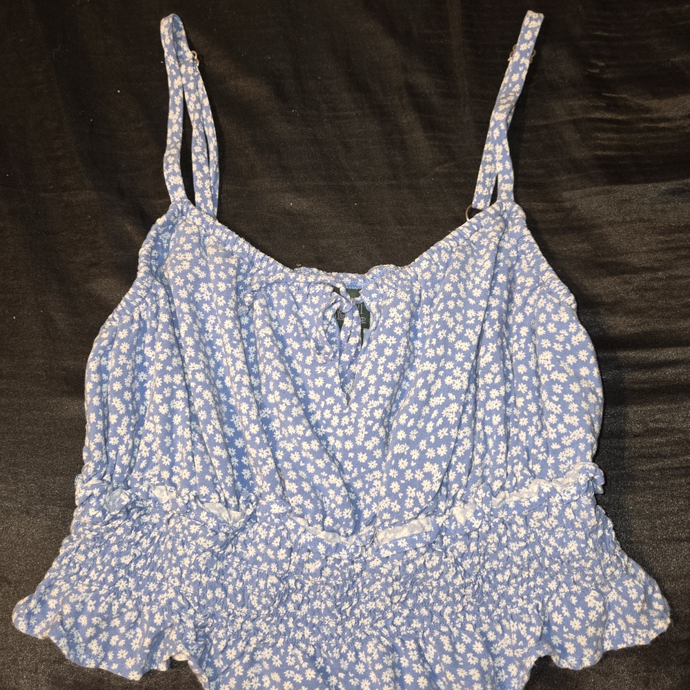 Wild Fable Blue and White Floral Camisole